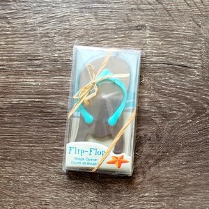 Teal Flip-flop bottle opener